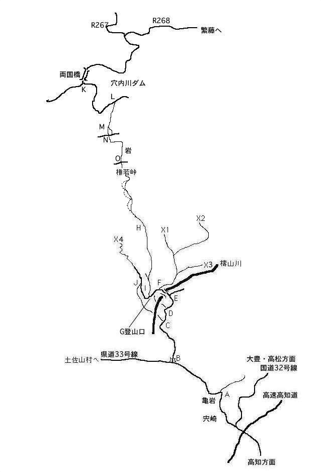 権若峠　マップ