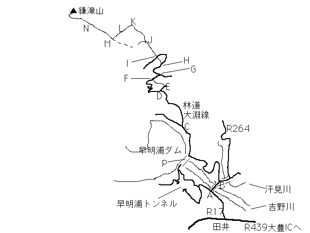 鎌滝山　マップ