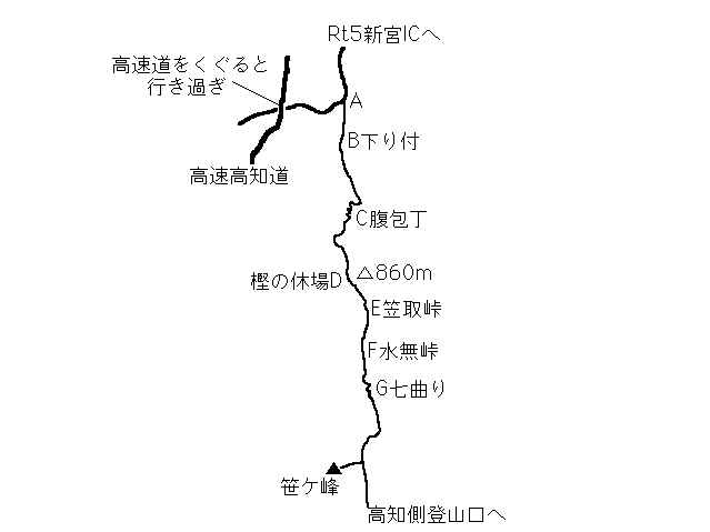 笹ヶ峰 マップ